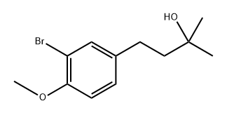 4-(3-Bromo-4-methoxyphenyl)-2-methylbutan-2-ol Structure