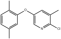 2-Chloro-5-(2,5-dimethylphenoxy)-3-methylpyridine Structure