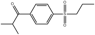 2-Methyl-1-[4-(propylsulfonyl)phenyl]-1-propanone Structure