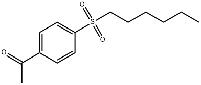 1-[4-(Hexylsulfonyl)phenyl]ethanone Structure