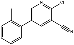 2-chloro-5-(o-tolyl)nicotinonitrile Structure