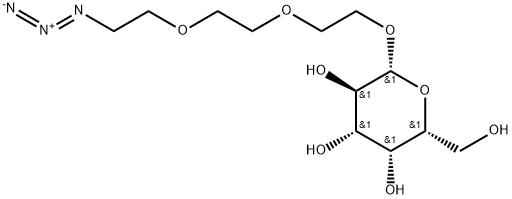 beta-Gal-PEG3-Azide Structure