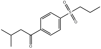 3-Methyl-1-[4-(propylsulfonyl)phenyl]-1-butanone 구조식 이미지