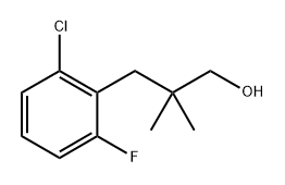 Benzenepropanol, 2-chloro-6-fluoro-β,β-dimethyl- Structure