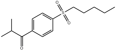 2-Methyl-1-[4-(pentylsulfonyl)phenyl]-1-propanone Structure