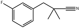 Benzenepropanenitrile, 3-fluoro-α,α-dimethyl- 구조식 이미지