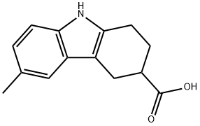 6-methyl-2,3,4,9-tetrahydro-1H-carbazole-3-carboxylic acid Structure