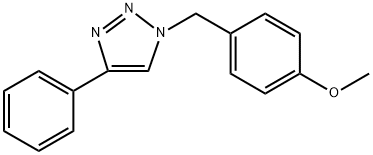 1-(4-Methoxybenzyl)-4-phenyl-1H-1,2,3-triazole Structure