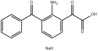 2-Amino-3-benzoyl-α-oxo-benzeneacetic Acid Sodium Salt Structure