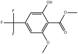 Methyl 2-hydroxy-6-methoxy-4-(trifluoromethyl)benzoate Structure