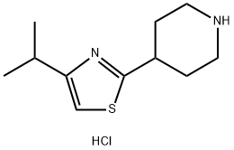 Piperidine, 4-[4-(1-methylethyl)-2-thiazolyl]-, hydrochloride (1:2) Structure