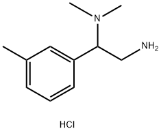 N~1~,N~1~-dimethyl-1-(3-methylphenyl)-1,2-ethanediamine dihydrochloride 구조식 이미지