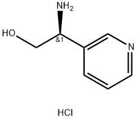 (S)-2-amino-2-(pyridin-3-yl)ethan-1-ol dihydrochloride Structure