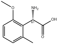 （S）-2-amino-2-(2-methoxy-6-methylphenyl)acetic acid Structure