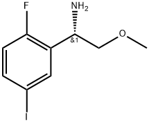 (1S)-1-(2-fluoro-5-iodophenyl)-2-methoxyethanamine 구조식 이미지