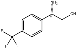 Benzeneethanol, β-amino-2-methyl-4-(trifluoromethyl)-, (βS)- 구조식 이미지