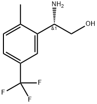 (2S)-2-amino-2-[2-methyl-5-(trifluoromethyl)phenyl]ethan-1-ol Structure