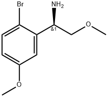 1-(2-bromo-5-methoxyphenyl)-2-methoxyethanamine 구조식 이미지