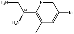 (R)-1-(5-bromo-3-methylpyridin-2-yl)ethane-1,2-diamine Structure