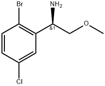 (1R)-1-(2-bromo-5-chlorophenyl)-2-methoxyethanamine Structure