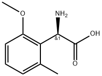 （R）-2-amino-2-(2-methoxy-6-methylphenyl)acetic acid Structure