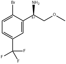 (R)-1-[2-bromo-5-(trifluoromethyl)phenyl]-2-methoxyethanamine Structure