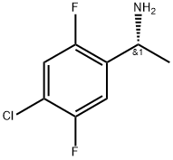 Benzenemethanamine, 4-chloro-2,5-difluoro-α-methyl-, (αR)- Structure