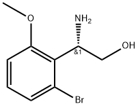 (2S)-2-amino-2-(2-bromo-6-methoxyphenyl)ethan-1-ol 구조식 이미지