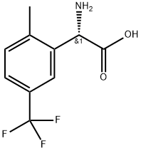 (2S)-2-amino-2-[2-methyl-5-(trifluoromethyl)phenyl]acetic acid Structure