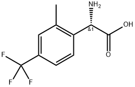 2-amino-2-[2-methyl-4-(trifluoromethyl)phenyl]acetic acid Structure