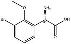 (2S)-2-amino-2-(3-bromo-2-methoxyphenyl)acetic acid Structure