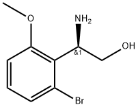 (2R)-2-amino-2-(2-bromo-6-methoxyphenyl)ethan-1-ol 구조식 이미지
