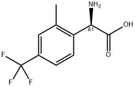 (R)-2-amino-2-[2-methyl-4-(trifluoromethyl)phenyl]acetic acid Structure