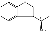 3-Benzofuranmethanamine, α-methyl-, (αR)- 구조식 이미지