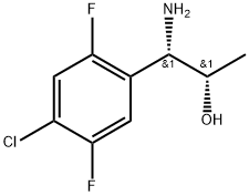 (1S,2S)-1-Amino-1-(4-chloro-2,5-difluorophenyl)propan-2-ol 구조식 이미지