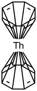 Thorium, bis(η8-1,3,5,7-cyclooctatetraene)- Structure