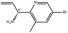 (R)-1-(5-bromo-3-methylpyridin-2-yl)prop-2-en-1-amine Structure