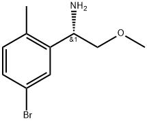 (S)-1-(5-bromo-2-methylphenyl)-2-methoxyethanamine 구조식 이미지