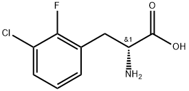 (2R)-2-amino-3-(3-chloro-2-fluorophenyl)propanoic acid Structure