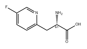 2-Pyridinepropanoic acid, α-amino-5-fluoro-, (αS)- Structure