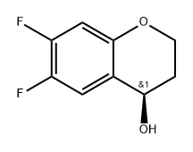 (R)-6,7-difluorochroman-4-ol Structure