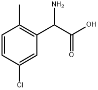 Benzeneacetic acid, α-amino-5-chloro-2-methyl- Structure