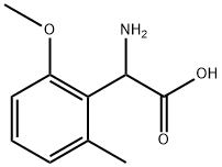 2-amino-2-(2-methoxy-6-methylphenyl)acetic acid Structure