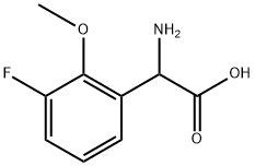 2-amino-2-(3-fluoro-2-methoxyphenyl)acetic acid Structure