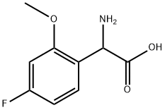 2-amino-2-(4-fluoro-2-methoxyphenyl)acetic acid Structure