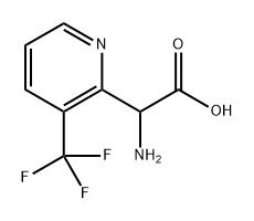 2-amino-2-[3-(trifluoromethyl)pyridin-2-yl]acetic acid Structure