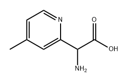 2-amino-2-(4-methylpyridin-2-yl)acetic acid Structure