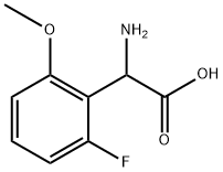 2-amino-2-(2-fluoro-6-methoxyphenyl)acetic acid 구조식 이미지