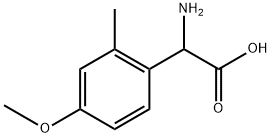 2-amino-2-(4-methoxy-2-methylphenyl)acetic acid Structure