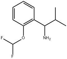 1-(2-(difluoromethoxy)phenyl)-2-methylpropan-1-amine hydrochloride Structure